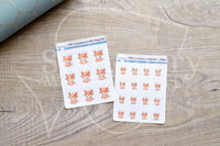 Foxy has an effin migraine functional planner stickers