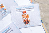 Foxy in Wonderland magnetic bookmark - Alice in Wonderland, Mad Hatter, Queen of Heart