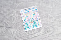 Keep rollin' Foxy weekly tracker functional planner stickers