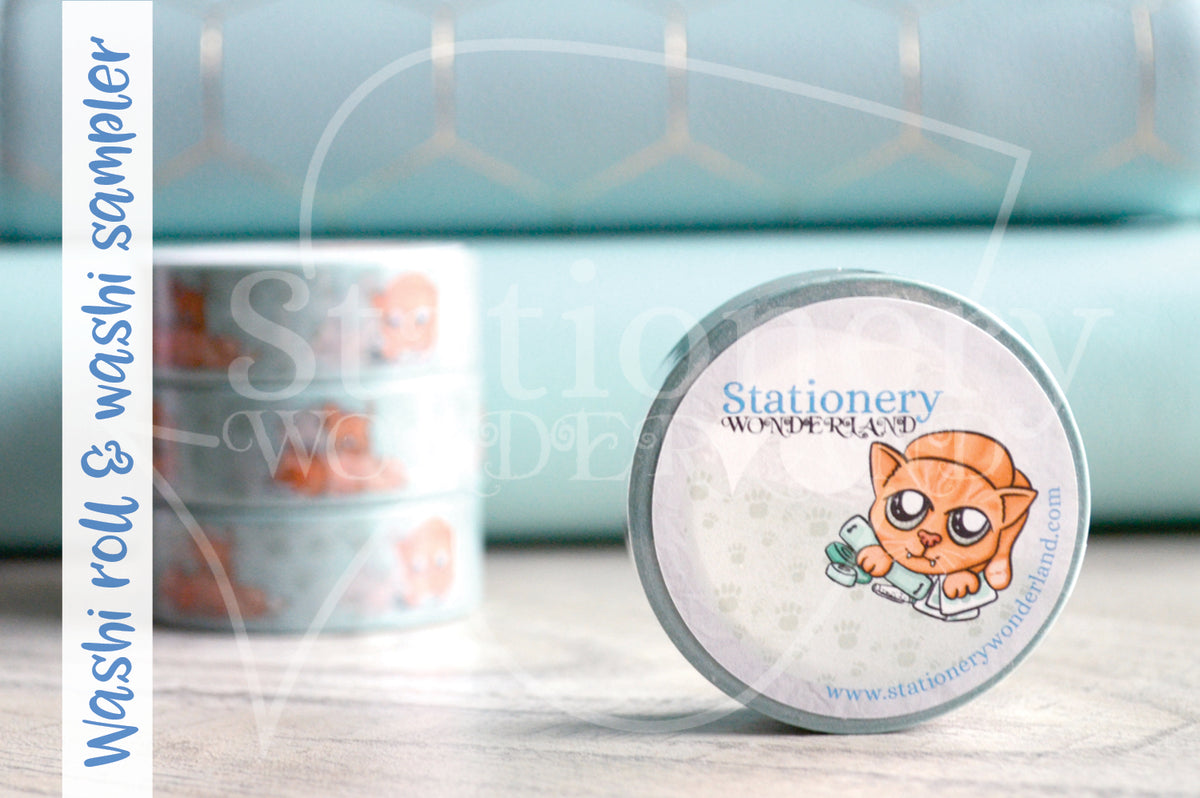 Fairy Foxy hand-drawn rose gold foil accents washi tape - Washi roll –  Stationery Wonderland