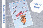 Toonish love Foxy full page cover up stickers - Hobonichi weeks, cousin, A5 and A6