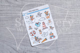 Sailor Foxy decorative planner stickers