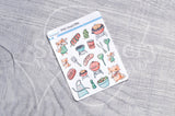 Foxy's BBQ decorative planner stickers
