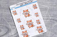 Foxy takes a deep breath decorative planner stickers - Foxy's Sassy End of the Year