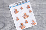 Mental health care Foxy decorative planner stickers - Foxy's Sassy End of the Year
