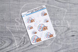 At your own pace Kitty decorative planner stickers - Foxy's Sassy End of the Year