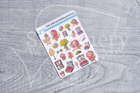 Little Red Ridding Hood Foxy decorative planner stickers