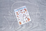 Toonish love Foxy decorative planner stickers