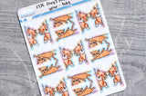 Foxy and Kitty vinyl side/top tabs - functional planner stickers - Foxy's Sassy End of the Year