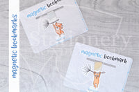 Foxy's dandelion magnetic bookmark, dandelion Foxy bookmark