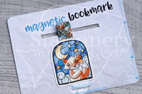 Art Nouveau  Foxy magnetic bookmark, stained glass Foxy bookmark