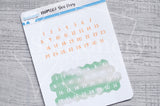 Bee Foxy functional number stickers