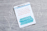 Sailor Foxy functional number stickers