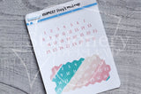 Foxy's makeup functional number stickers