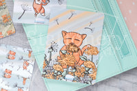 Foxy's dandelion hand-drawn journaling cards for memory planners 3x4"