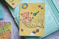 Sea, fox and fun Foxy hand-drawn journaling cards for memory planners 3x4"