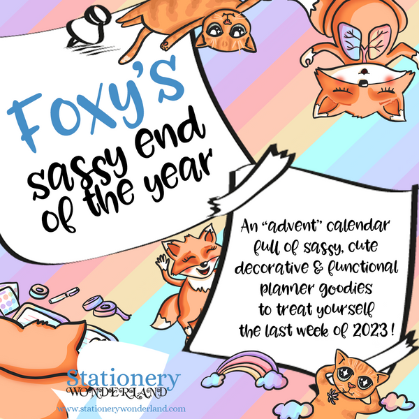 Foxy's Sassy End of the Year 2023 - "Advent" Calendar