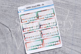 Foxy's BBQ weekly tracker functional planner stickers