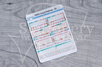 Foxy's makeup weekly tracker functional planner stickers