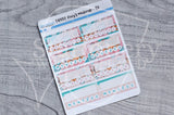 Foxy's makeup weekly tracker functional planner stickers