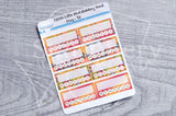 Little Red Ridding Hood Foxy weekly tracker functional planner stickers