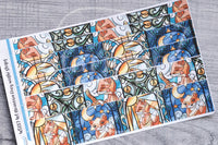 Art Nouveau Foxy washi strips stickers