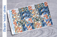Art Nouveau Foxy washi strips stickers