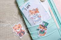 Planner decoration bundle - Foxy in Wonderland, Mad Hatter