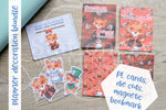 Planner decoration bundle - Foxy in Wonderland, Queen of Hearts
