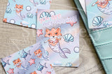 Planner decoration bundle - Foxy's under the sea - PL cards, die cuts and magnetic bookmark