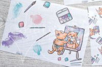 Foxy's watercolor vellum dashboards