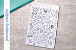 Summer your mess journaling stickers - Adult coloring journal stickers