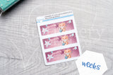 Let's abracadabra Foxy daily or weekly cover up stickers - Hobonichi weeks, cousin, A5 and A6