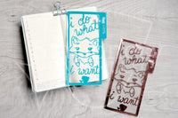 Foxy does what she wants clear dashboard - Hobonichi weeks, original A6, cousin A5 and B6