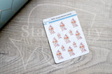 Foxy's unicorn onesie decorative planner sticker