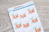 WTF Foxy decorative planner stickers