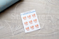 Foxy's nail file decorative planner stickers
