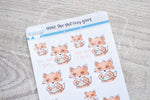 The shit Foxy gives decorative planner stickers