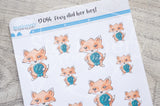 Foxy did her best decorative planner stickers