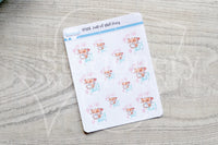 Full of shit Foxy decorative planner stickers