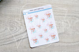 Full of shit Foxy decorative planner stickers