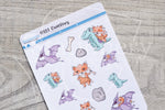 Cavefox Foxy decorative planner stickers