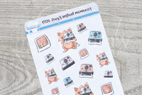 Foxy's instant memories decorative planner stickers