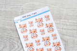 Foxy <3 you decorative planner stickers