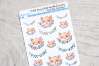Foxy's full mouth fanions decorative planner stickers - Fuck this, fuck that!
