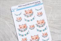 Foxy's full mouth fanions decorative planner stickers - Fuck you!