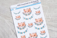 Foxy's full mouth fanions decorative planner stickers - Fuck you!