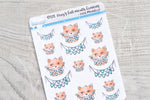 Foxy's full mouth fanions decorative planner stickers - Fuck Monday!