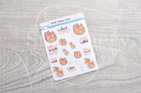Zodiac Foxy Aries decorative planner stickers