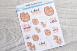 Zodiac Foxy Aries decorative planner stickers